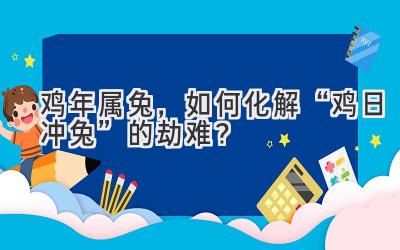  鸡年属兔，如何化解“鸡日冲兔”的劫难？ 