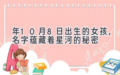  2020年10月8日出生的女孩，名字蕴藏着星河的秘密 