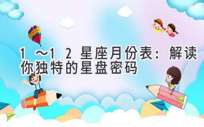  1～12星座月份表：解读你独特的星盘密码 